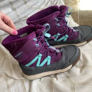 Merrell Purple and Teal Winter Boots